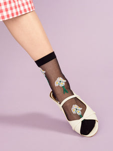 Chamomile Sheer Fancy Sock