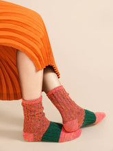 Load image into Gallery viewer, Knit Boot Sock in Salsa

