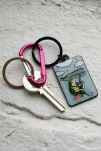 Load image into Gallery viewer, Frog Leaf Keychain
