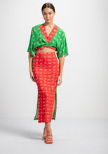 Load image into Gallery viewer, Lanai Two-Tone Wrap Top
