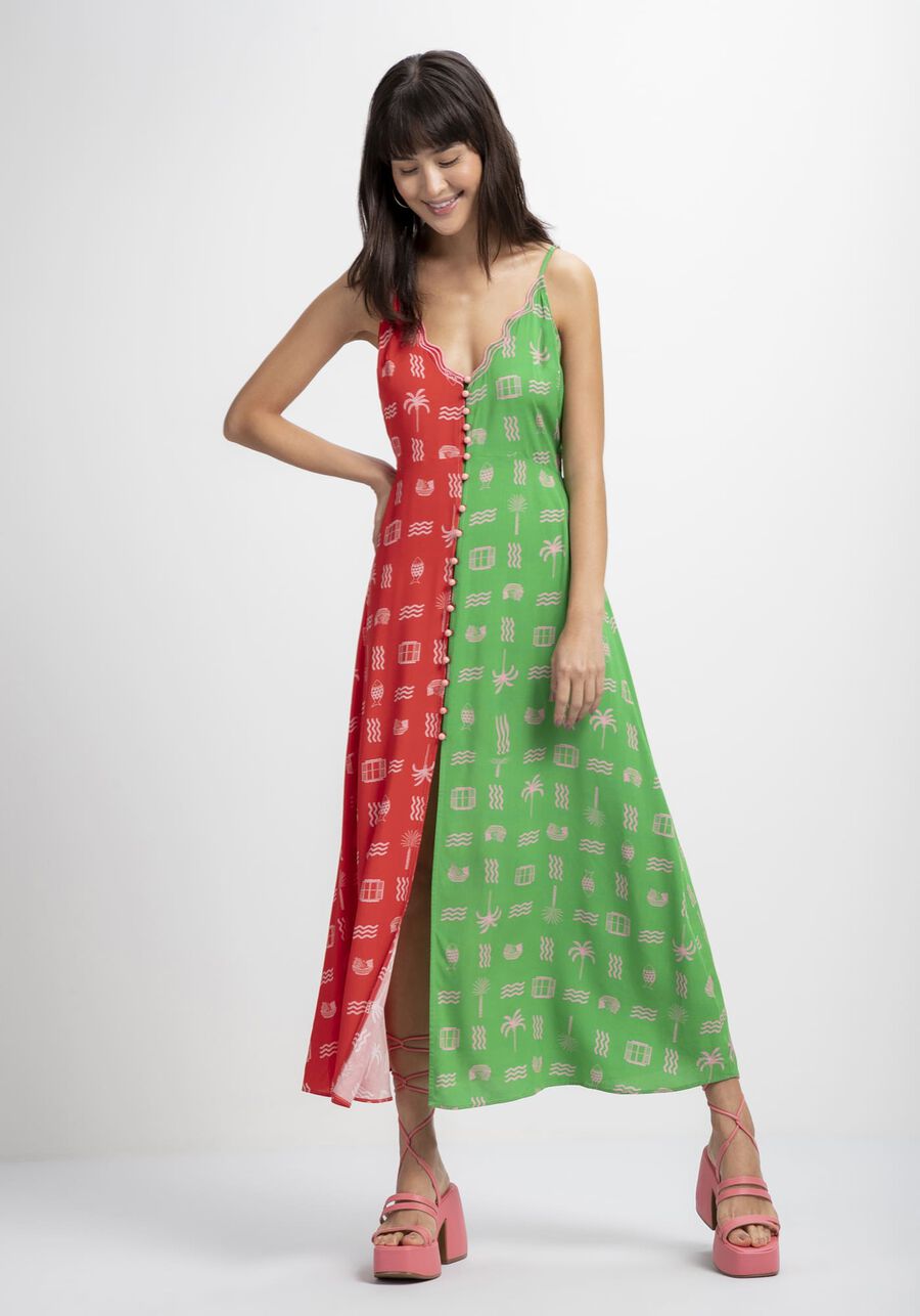 Lanai Two-Tone Dress
