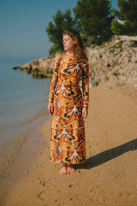 Little Wing Long Sleeve Maxi Dress