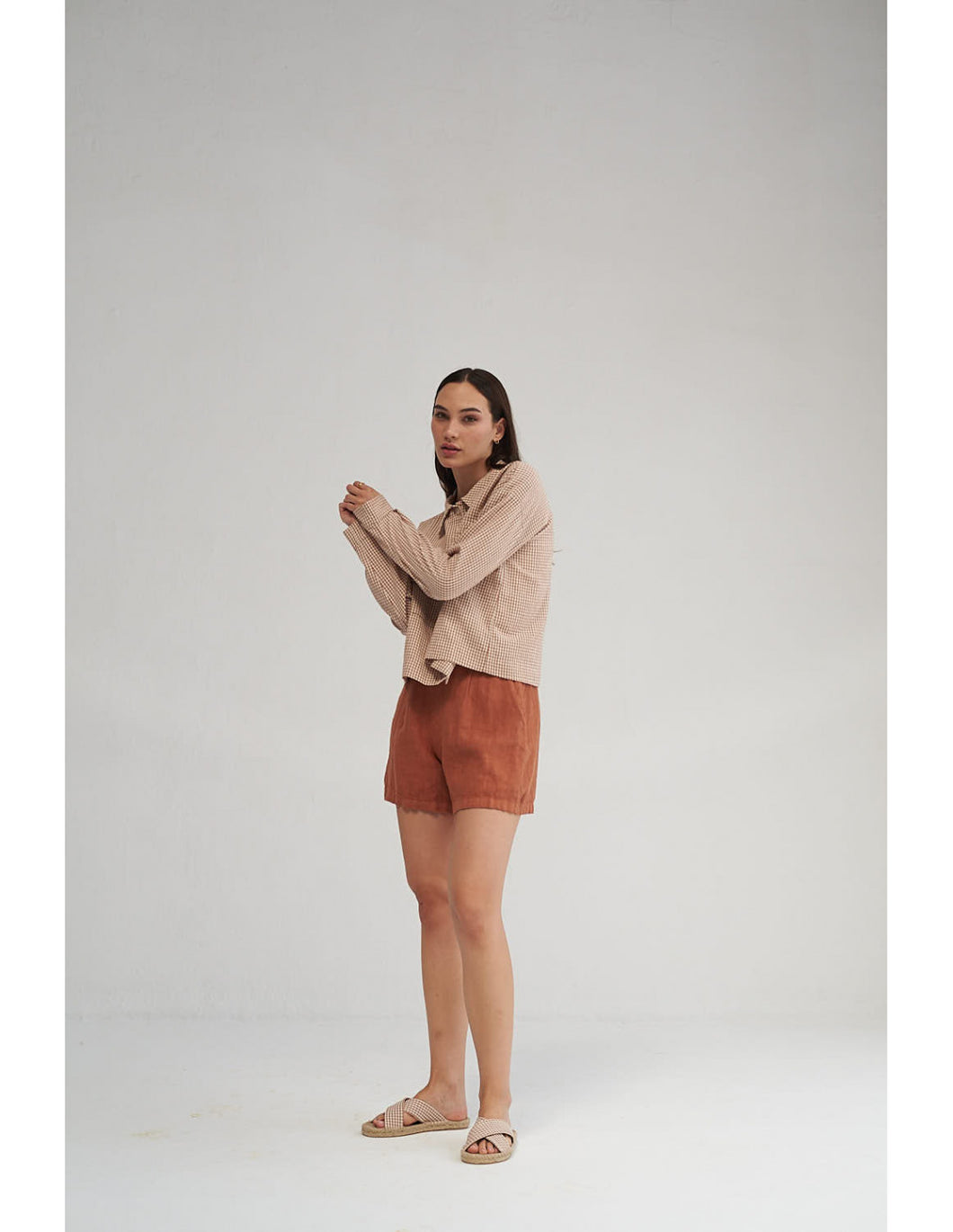 Copper Linen Short