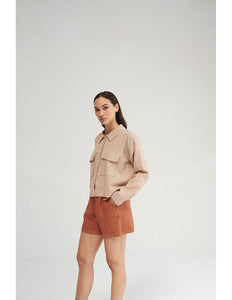 Copper Linen Short