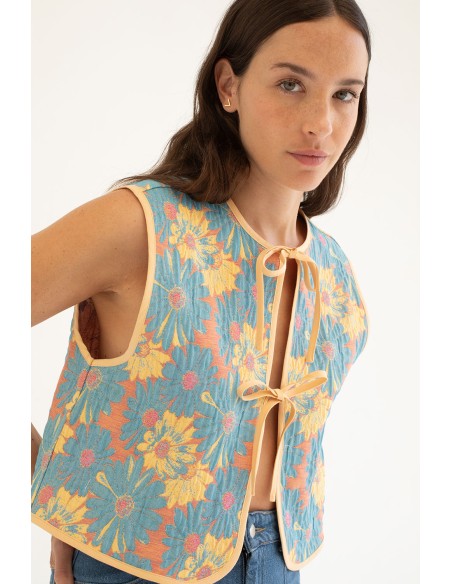 Florence Reversible Brocade Vest