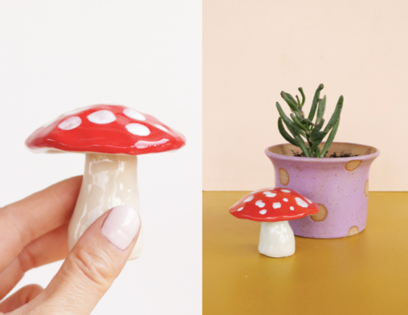 Ceramic Mushroom by Nightshift Ceramics