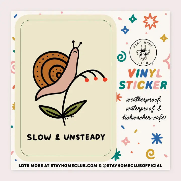 Slow and Steady Sticker