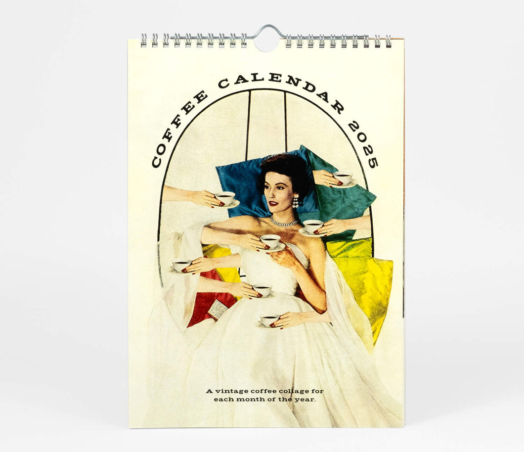 Coffee Collage Calendar 2025