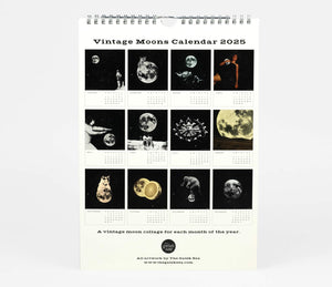 Moon Collage Calendar 2025