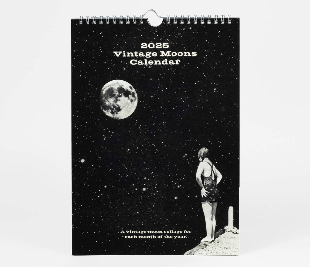 Moon Collage Calendar 2025