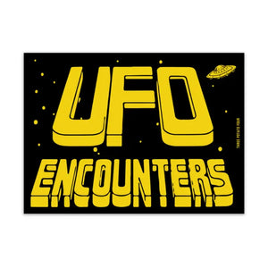 UFO ENCOUNTERS Bumper Magnet