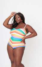 Load image into Gallery viewer, Sunset Stripe One-Piece (up to 3X)
