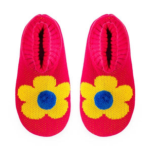 Flower Power Knit Sock Slippers: Ronald