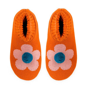 Flower Power Knit Sock Slippers: Scooby