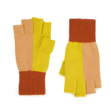 Load image into Gallery viewer, Polder Knit Fingerless Gloves: Golden Olive
