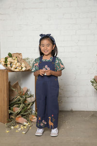 Kids: Giraffe in a Meadow Overalls