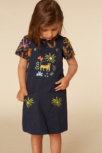 Kids: Sunny Day, Feline Fine Pinafore