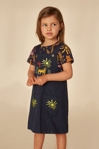 Kids: Sunny Day, Feline Fine Pinafore