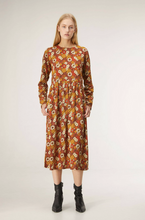 Load image into Gallery viewer, Marigold Retro Floral Dress
