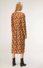 Load image into Gallery viewer, Marigold Retro Floral Dress
