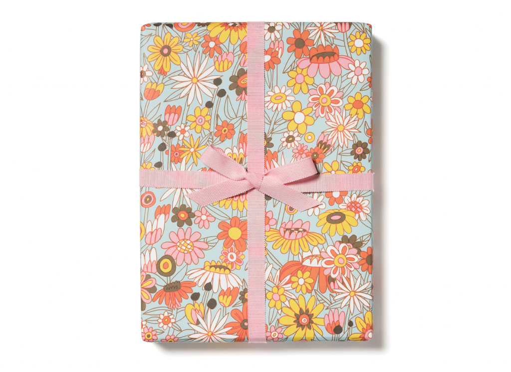 Groovy Blooms Gift Wrap