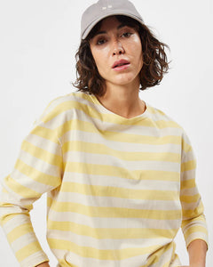 The Favourite Striped Long Sleeve Tee (Banana)