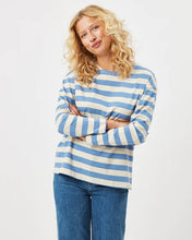 Load image into Gallery viewer, The Favourite Striped Long Sleeve Tee (Marine)
