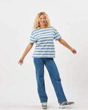 Load image into Gallery viewer, The Favourite Striped Short Sleeve Tee (Marine)
