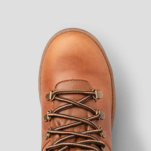 Cougar Leather Lace-Up Boot in Butternut