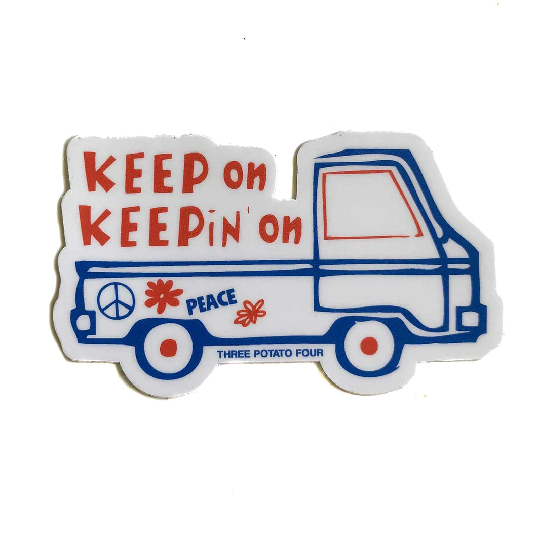 Keep on Keeping' On Hippie Truck Sticker