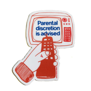 Parental Discretion Tv Sticker