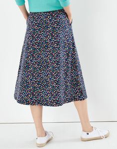 Confetti Jersey Midi Skirt