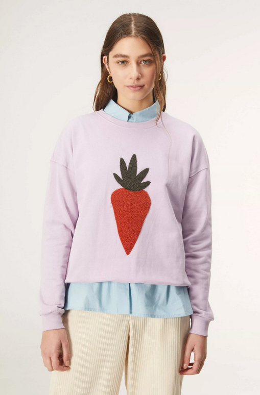 Fuzzy Carrot Sweatshirt