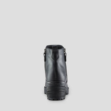 Load image into Gallery viewer, Cougar Heeled Hiker Zip Boot in Black
