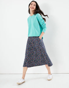 Confetti Jersey Midi Skirt