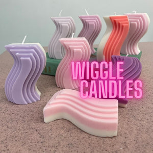 Square Wiggle Candles by The Glowing Garden