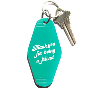 Thank You For Being a Friend Key Tag