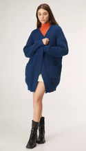 Load image into Gallery viewer, Chunky Cardigan: Atlantic Blue
