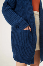 Load image into Gallery viewer, Chunky Cardigan: Atlantic Blue
