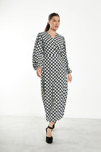 Sixties Floral Wrap Dress