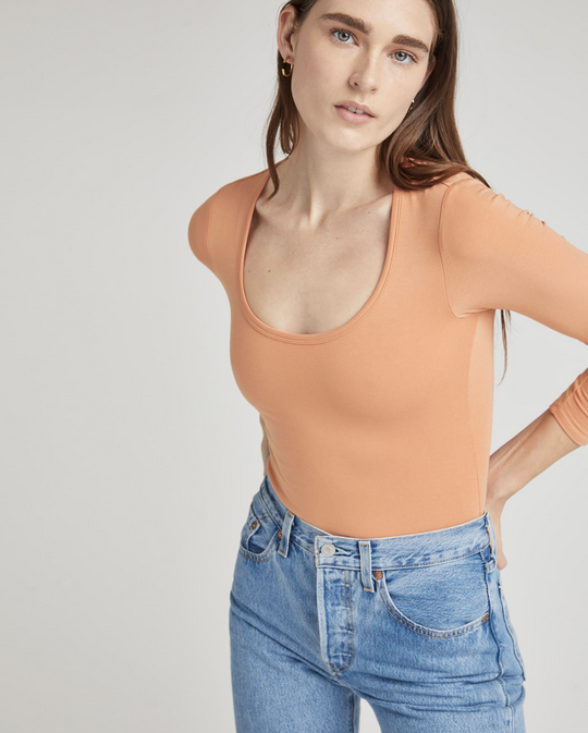 Scoop Long-Sleeve Bodysuit by Richer Poorer (8 Colours!) – Girl on the Wing