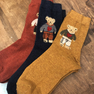 Fuzzy Teddy Socks