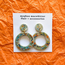 Load image into Gallery viewer, Round Ceramic Earrings by Meghan Macwhirter
