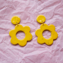Load image into Gallery viewer, Daisy Ceramic Earrings by Meghan Macwhirter
