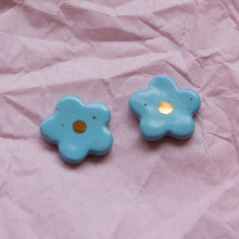 Load image into Gallery viewer, Flower Stud Ceramic Earrings by Meghan Macwhirter
