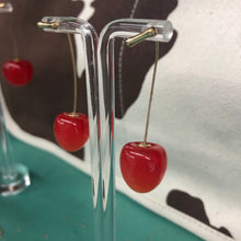 Load image into Gallery viewer, Medium Cherry Earrings
