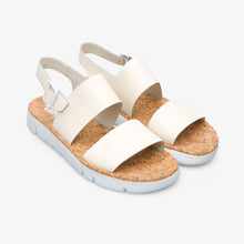 Load image into Gallery viewer, Camper Sandal: White Leather
