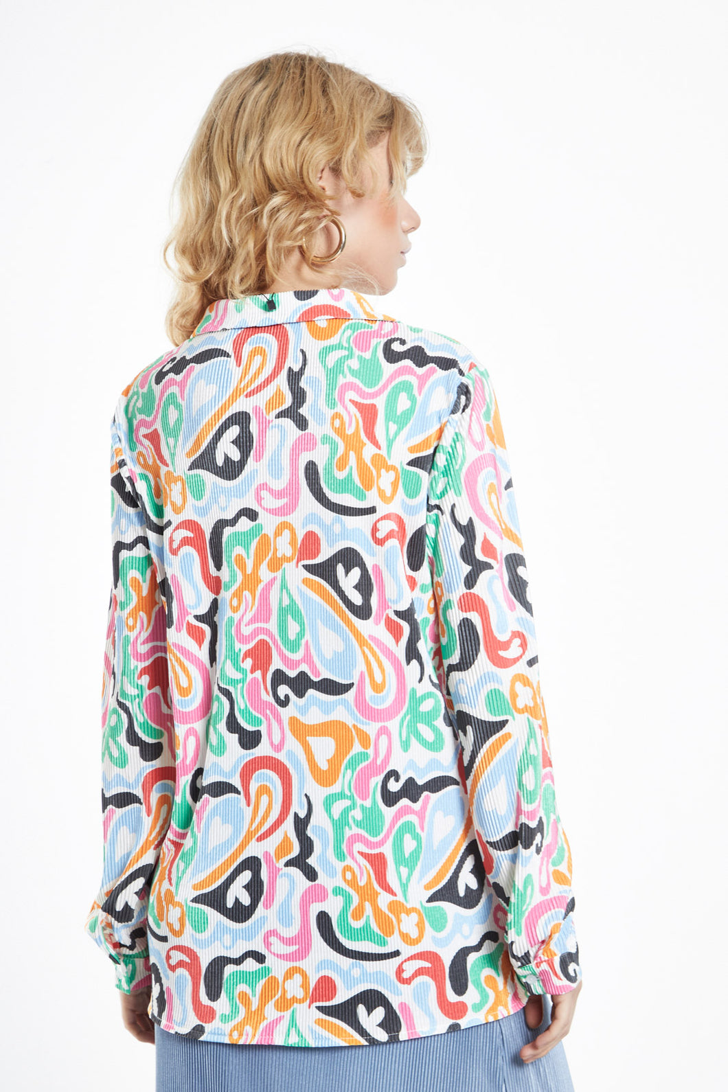 Multi Abstract Textured Blouse
