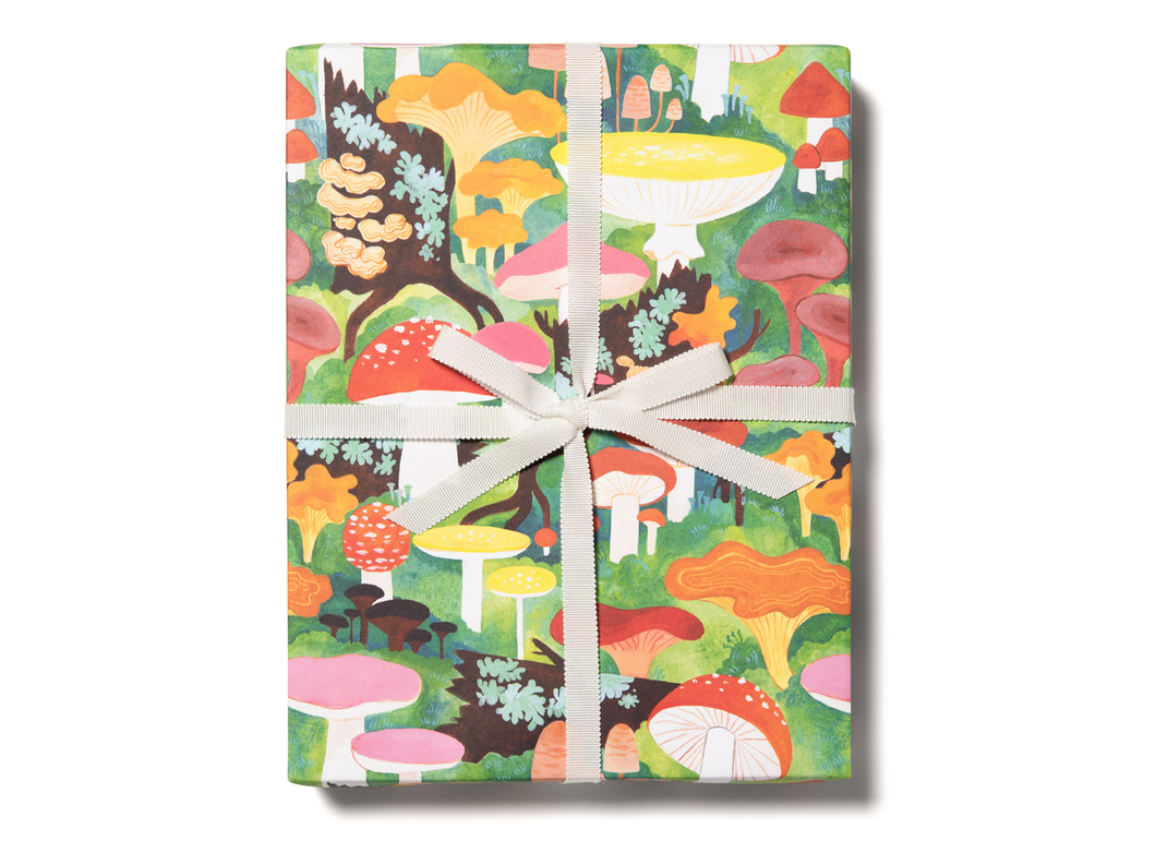 Woodland Mushrooms Gift Wrap