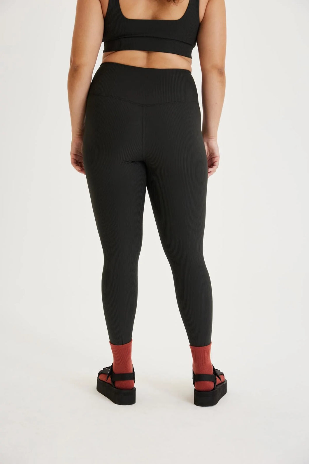 Rib High-Rise Legging by Girlfriend Collective